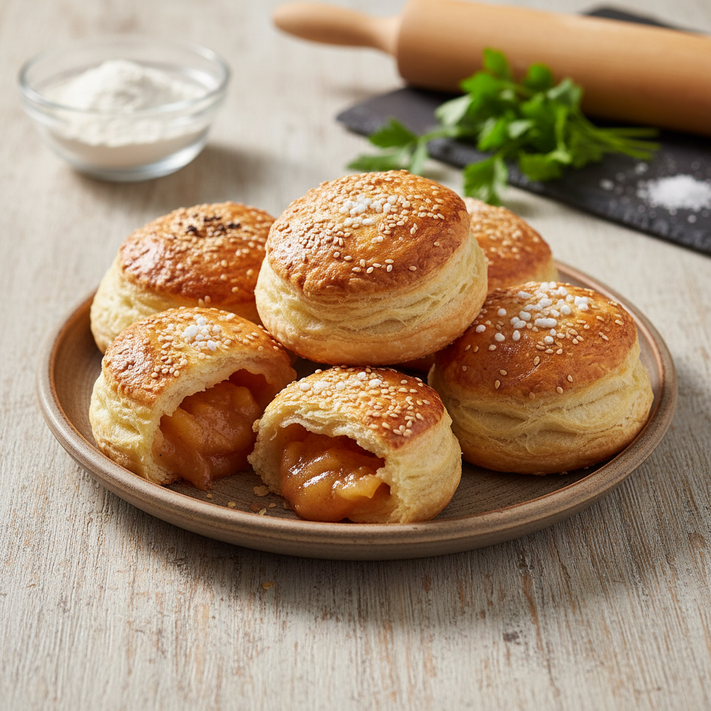 Kohevad pärmilehttaignapirukad: lihtne ja kiire retsept