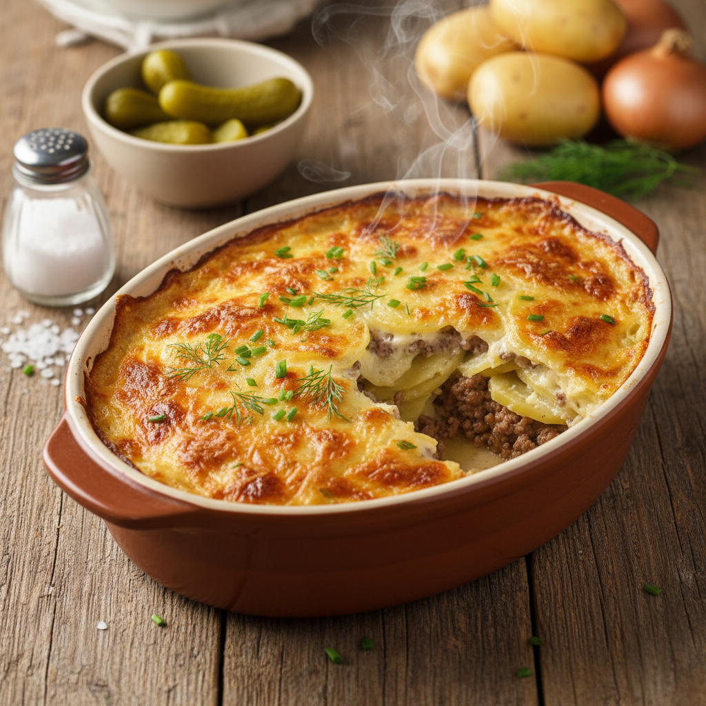 Koorene kartulivorm hakklihaga: ideaalne argiõhtusöök