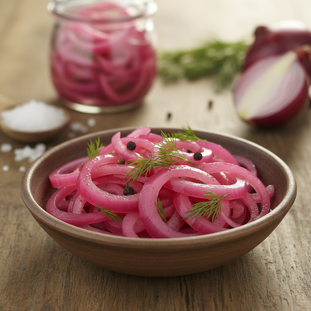 Krõmpsuv marineeritud punane sibul: parim lisand toidule