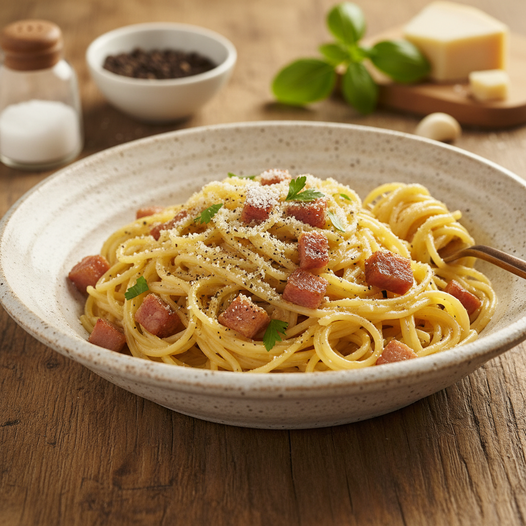 Retsept: Klassikaline pasta carbonara valmib 15 minutiga