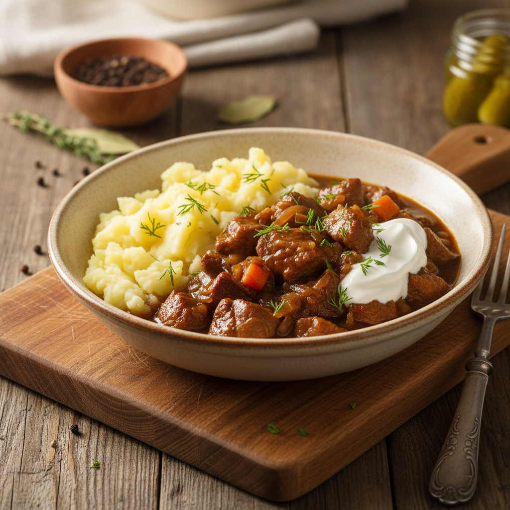 Retsept: Kodune sealihaguljašš nagu vanaema köögis