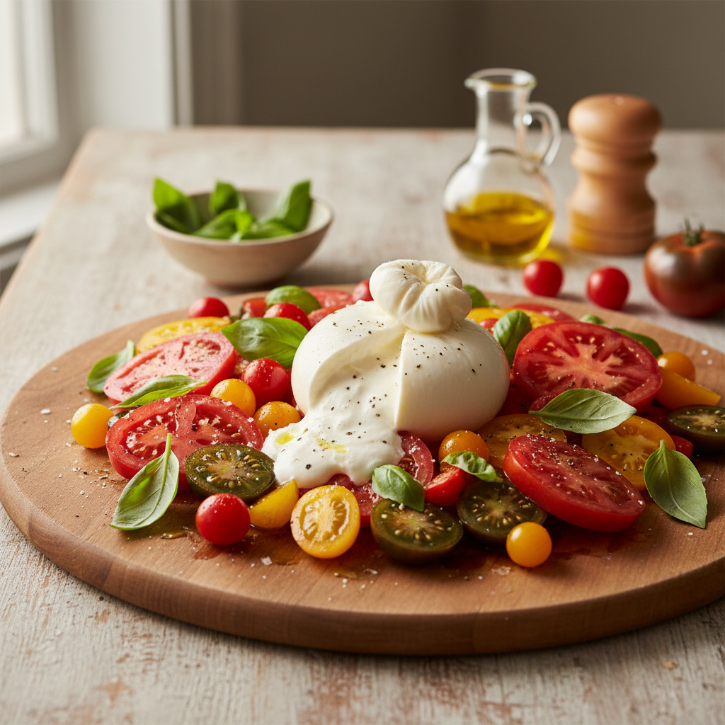 Ideaalne suveroog: luksuslik burratasalat 10 minutiga