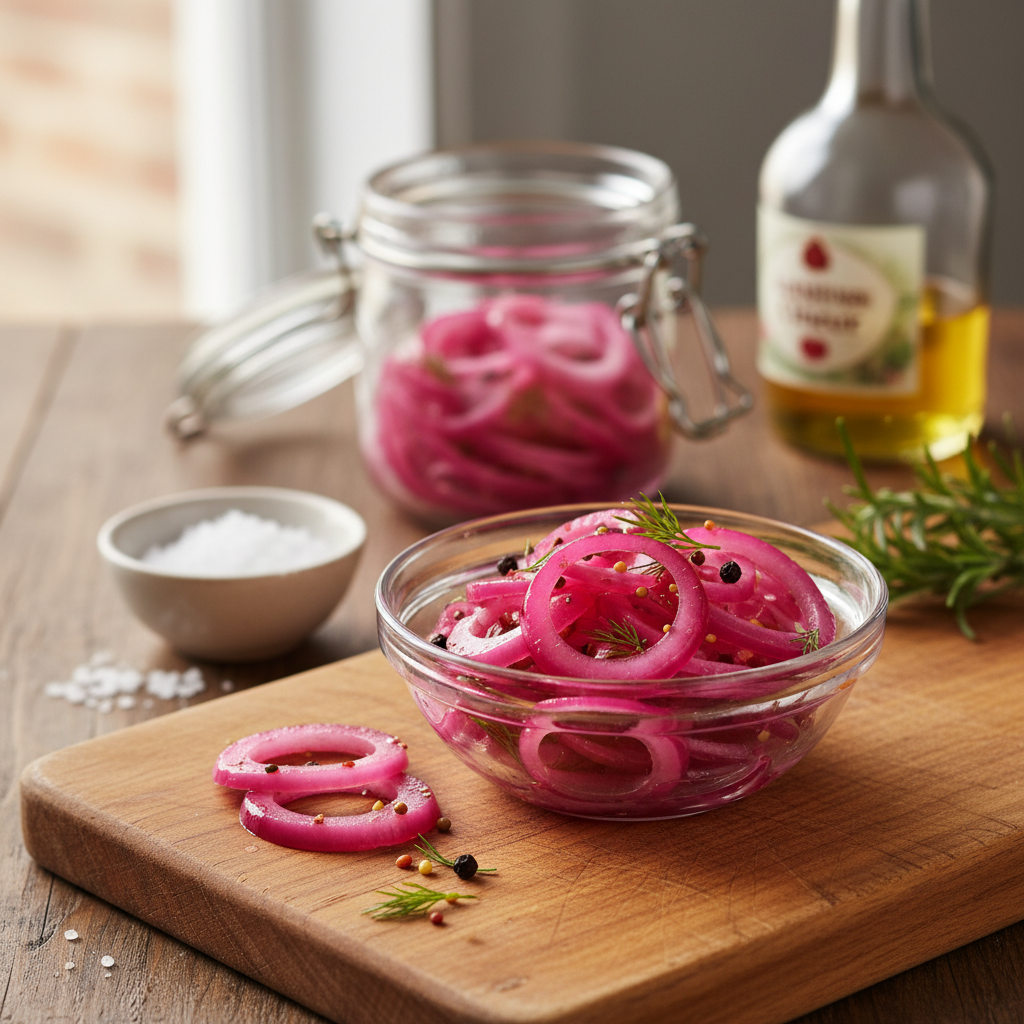 Kiire marineeritud sibul: valmib vaid 15 minutiga