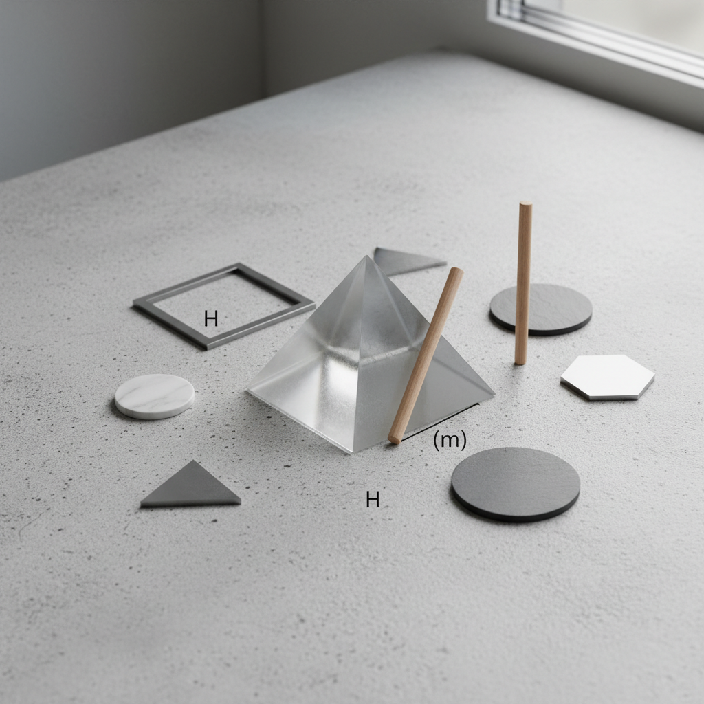 Püramiidi valemid: pindala ja ruumala arvutamine