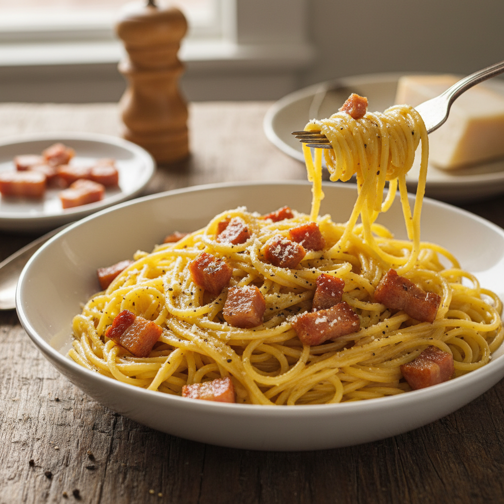Ehtne Itaalia carbonara: lihtne retsept gurmaanidele